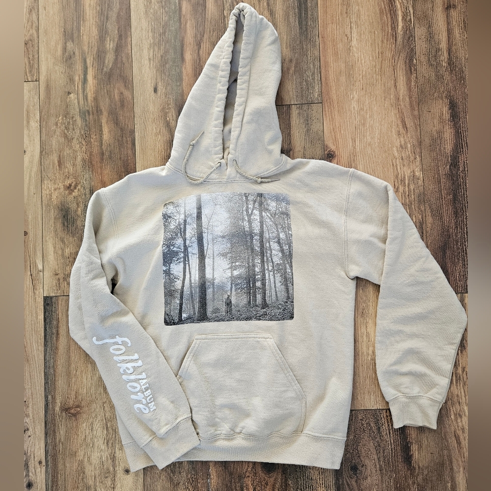 Taylor Swift Beige Folklore Hoodie - Small